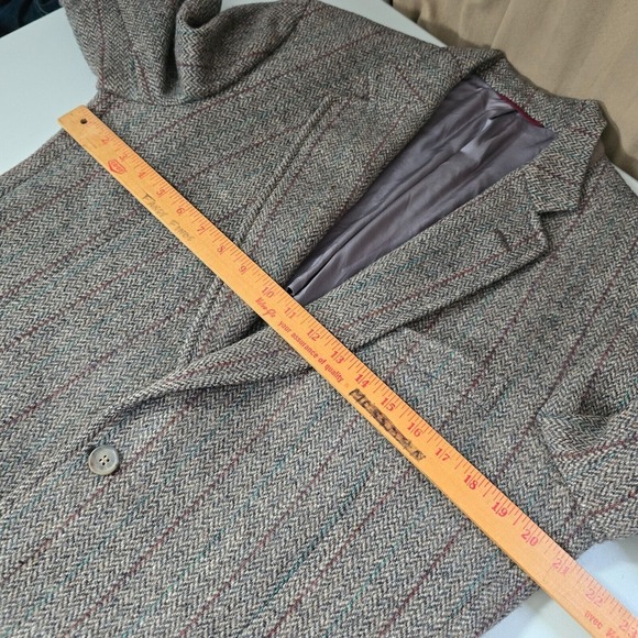 Jos A Bank Sport Coat Men 40L Harris Tweed Pure Scottish Wool Blazer Jacket READ - Picture 12 of 16